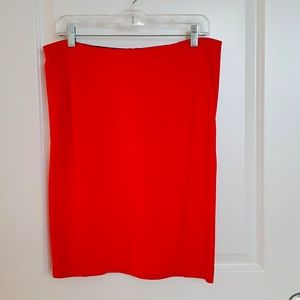 Fun orange knit skirt